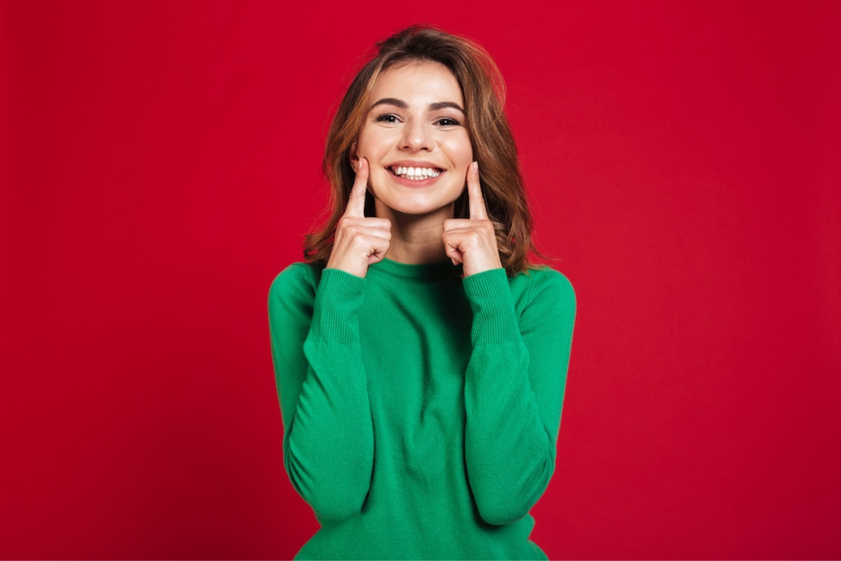 woman with a beautiful smile